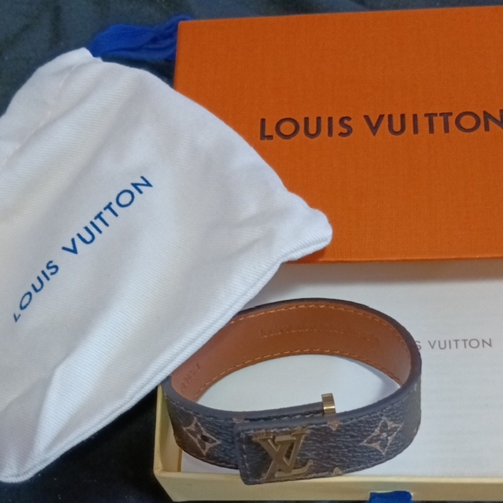 Louis Vuitton Dark Brown Monogram Bracelet - Picture 1 of 6